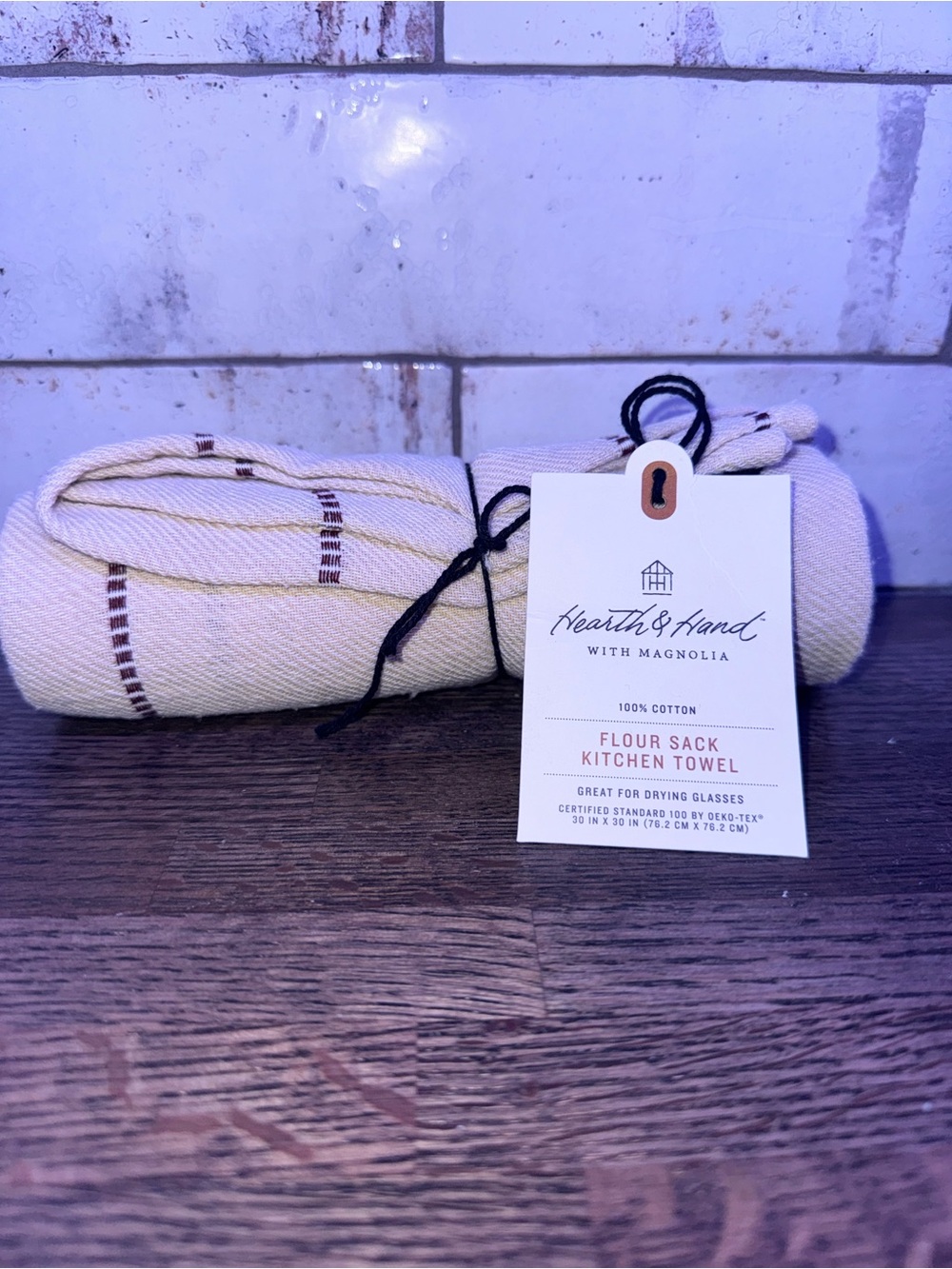 Hearth & Hand Cream Flour Sack Kitchen Towel